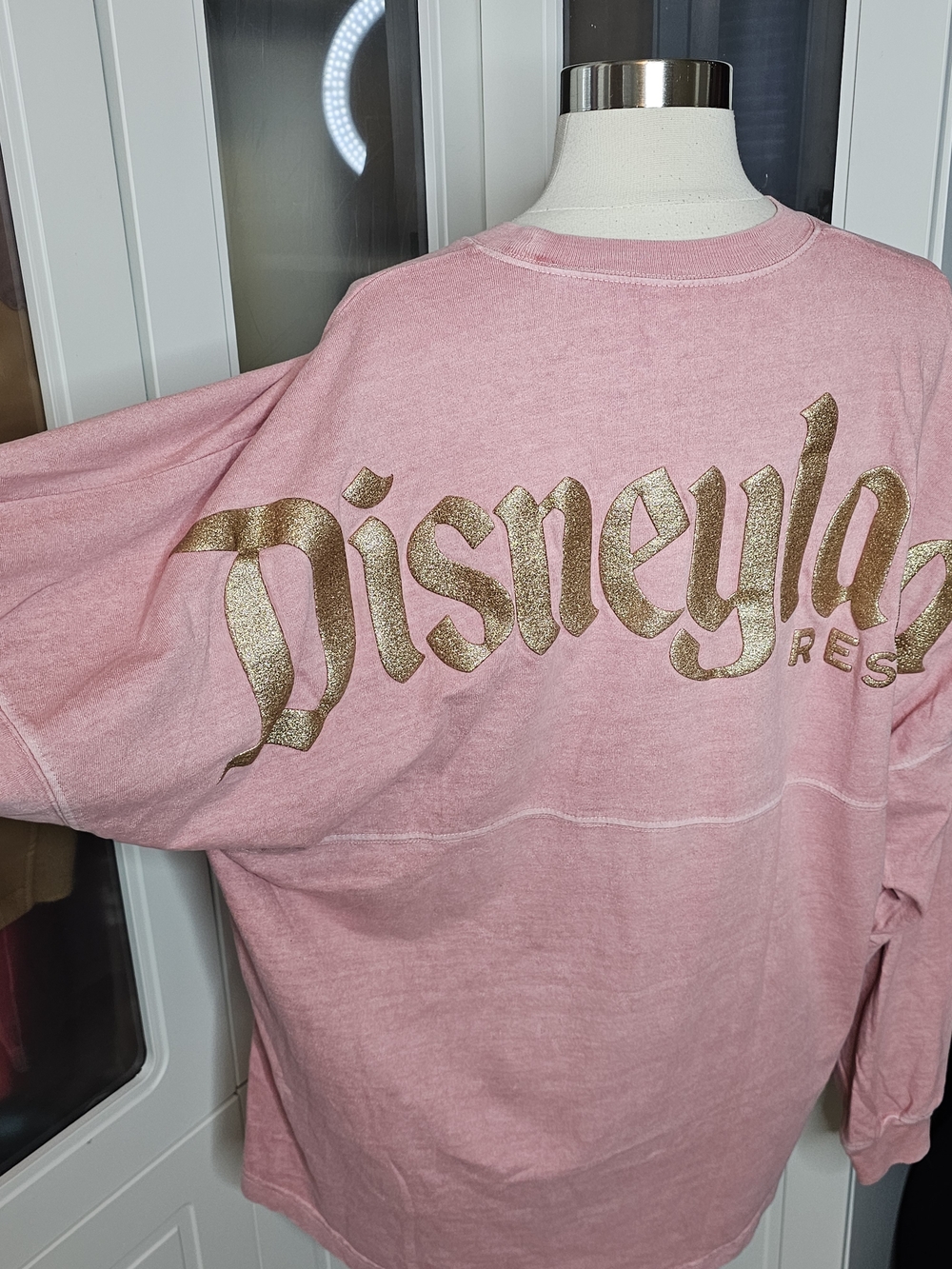 Disney Pink Long Sleeve Tee with Gold D Logo - Picture 4 of 7